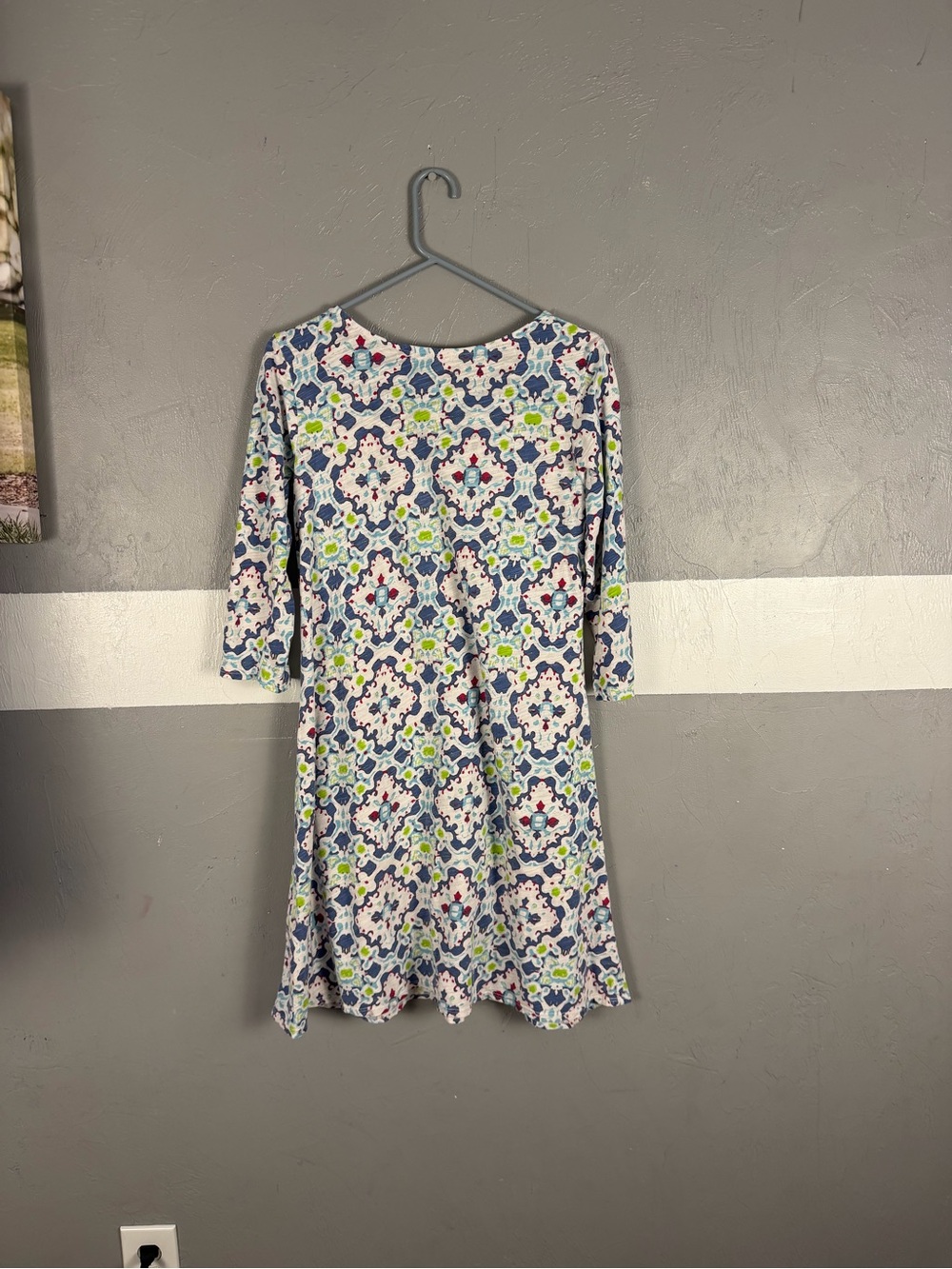 fresh produce Pink Script Label Floral Top - Blue, Green & Pink - Picture 5 of 7